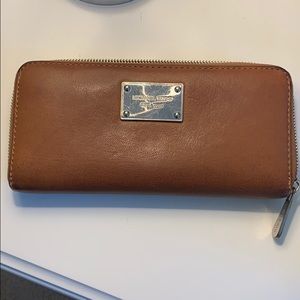 Michael Kors Tan Zip Around Wallet